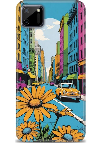 Realme C11 Kılıf Hd Baskılı Kılıf + Seramik Tam Kaplayan Ekran Koruyucu 449