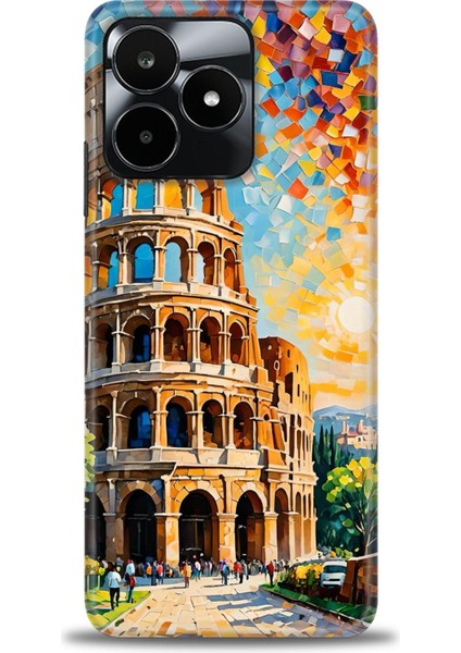 Realme C53 Kılıf Hd Baskılı Kılıf + Seramik Tam Kaplayan Ekran Koruyucu 262
