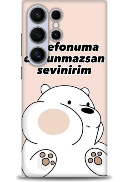 Samsung Galaxy S24 Ultra Hd Baskılı Kılıf + Seramik Tam Kaplayan Ekran Koruyucu 158