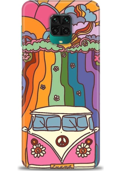 Xiaomi Redmi Note 9s Hd Baskılı Kılıf + Seramik Tam Kaplayan Ekran Koruyucu 445