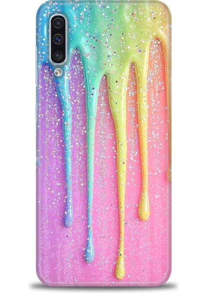 Samsung Galaxy A50S Hd Baskılı Kılıf + Seramik Tam Kaplayan Ekran Koruyucu 414