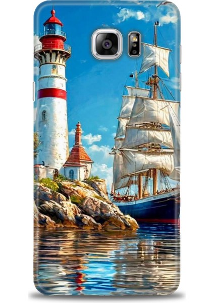 Samsung Galaxy Note 5 Hd Baskılı Kılıf + Seramik Tam Kaplayan Ekran Koruyucu 239