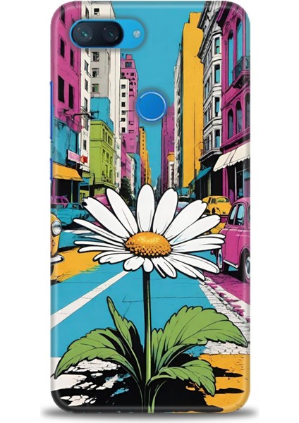 Xiaomi Mi 8 Lite Kılıf Hd Baskılı Kılıf + Seramik Tam Kaplayan Ekran Koruyucu 443