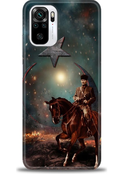 Xiaomi Redmi Note 10S Hd Baskılı Kılıf + Seramik Tam Kaplayan Ekran Koruyucu 25