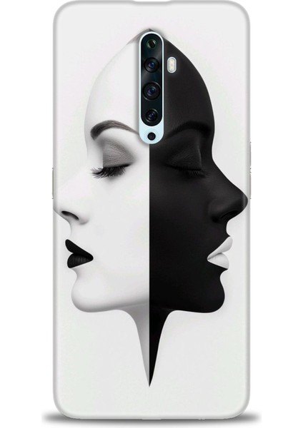 Oppo Reno 2z Kılıf Hd Baskılı Kılıf + Seramik Tam Kaplayan Ekran Koruyucu 141