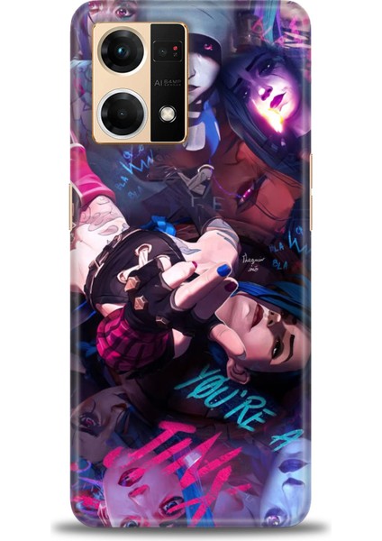 Oppo Reno 7 Kılıf Hd Baskılı Kılıf + Seramik Tam Kaplayan Ekran Koruyucu 278