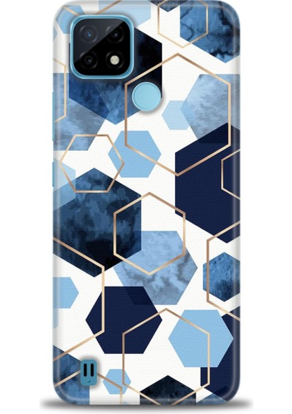 Realme C21 Kılıf Hd Baskılı Kılıf + Seramik Tam Kaplayan Ekran Koruyucu 324