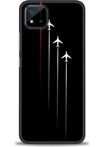 Realme C11 2021 Kılıf Hd Baskılı Kılıf + Seramik Tam Kaplayan Ekran Koruyucu 386