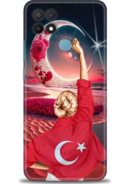 Oppo A15 Kılıf Hd Baskılı Kılıf + Seramik Tam Kaplayan Ekran Koruyucu 249