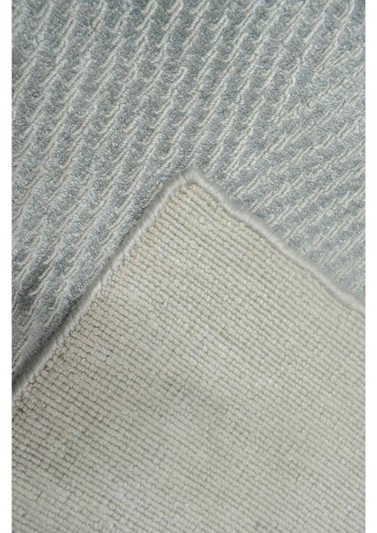 Nüans Gri Renk Ipek Görünümlü Viskoz Modern El Dokuma Halı 80X150 cm (1.2 M²) indirimleri