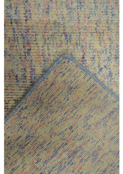 Nüans Çok Renkli Ebruli Parlak Tuşeli El Dokuma Halı 80X150 cm (1.2 M²)