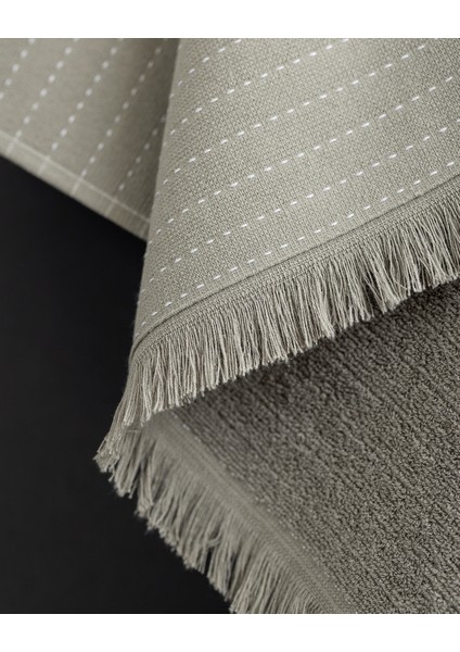 Eleta Pamuklu Banyo Havlusu - Gri indirimleri