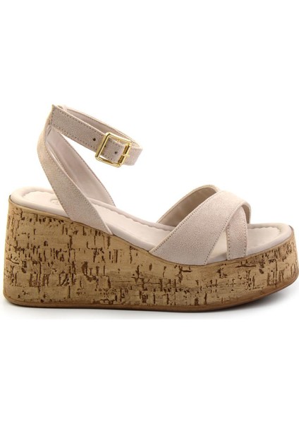 Bej Kadın Sandalet K05936152272