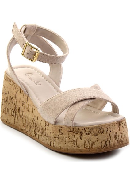 Bej Kadın Sandalet K05936152272 fiyatları
