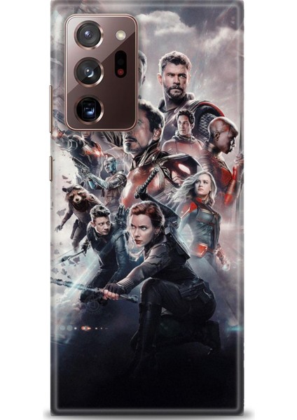 Samsung Galaxy Note 20 Hd Baskılı Kılıf + Seramik Tam Kaplayan Ekran Koruyucu 99