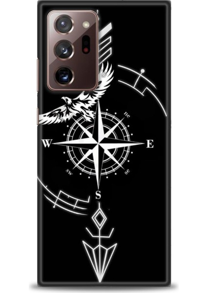 Samsung Galaxy Note 20 Ultra Hd Baskılı Kılıf + Seramik Tam Kaplayan Ekran Koruyucu 90