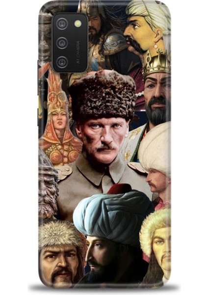 Samsung Galaxy A02S Hd Baskılı Kılıf + Seramik Tam Kaplayan Ekran Koruyucu 466