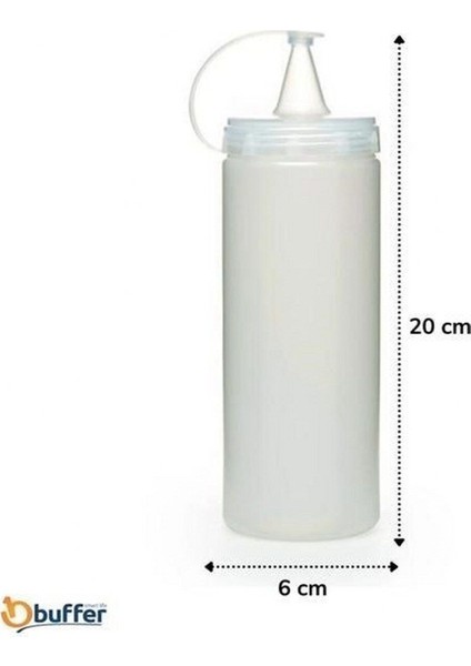 Şeffaf Kapaklı Sızdırmaz Yağlık Sosluk Şişesi Plastik Yağdanlık 400 ml AP-9028 fırsatları