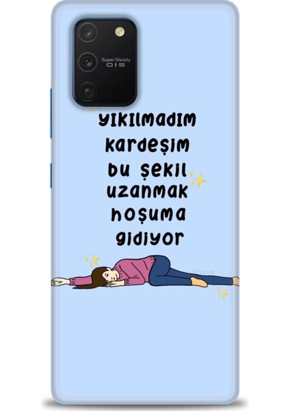 Samsung Galaxy S10 Lite Hd Baskılı Kılıf + Seramik Tam Kaplayan Ekran Koruyucu 169