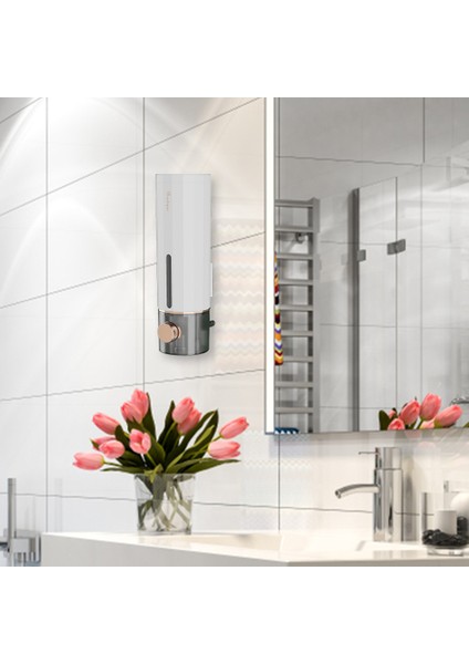 Yeşil 450 ml Fotoselli Duvara Monte Sabunluk Banyo Dezenfektanı Şampuan ve Duş Jeli Konteyner Şişe Sıvı Sabunluklar (Yurt Dışından) indirimleri