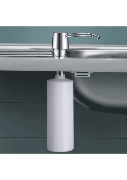 Siyah Raf Mutfak Lavabo Sıvı Sabun Losyon Dispenseri Pompaları 300 ml Elle Basın Organize Şişe Paslanmaz Çelik Kafa (Yurt Dışından) indirimleri