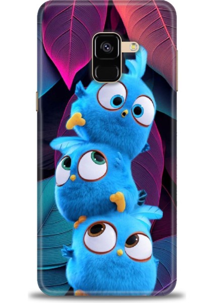 Samsung Galaxy A8 2018 Hd Baskılı Kılıf + Seramik Tam Kaplayan Ekran Koruyucu 363