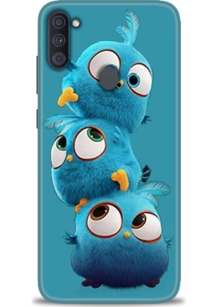 Samsung Galaxy A11 Hd Baskılı Kılıf + Seramik Tam Kaplayan Ekran Koruyucu 365