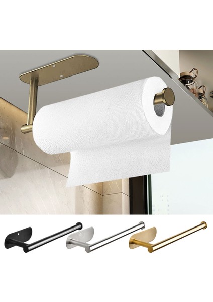 Gümüş Punch- Kağıt Havluluk Paslanmaz Çelik Mutfak Kabine Altında Rulo Raf Altın Siyah Banyo Duvara Monte Doku Askısı (Yurt Dışından) fiyatları