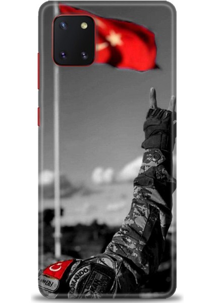 Samsung Galaxy A81 Hd Baskılı Kılıf + Seramik Tam Kaplayan Ekran Koruyucu 35