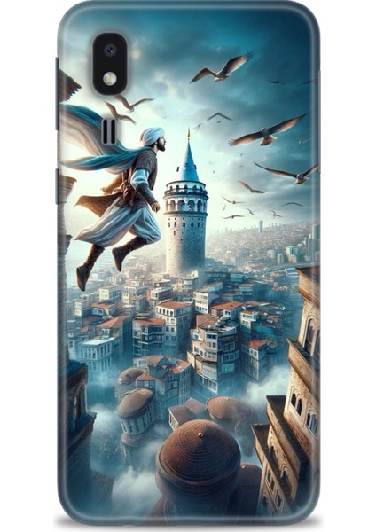 Samsung Galaxy A2 Core Hd Baskılı Kılıf + Seramik Tam Kaplayan Ekran Koruyucu 224