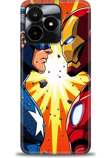 Realme C53 Kılıf Hd Baskılı Kılıf + Seramik Tam Kaplayan Ekran Koruyucu 93