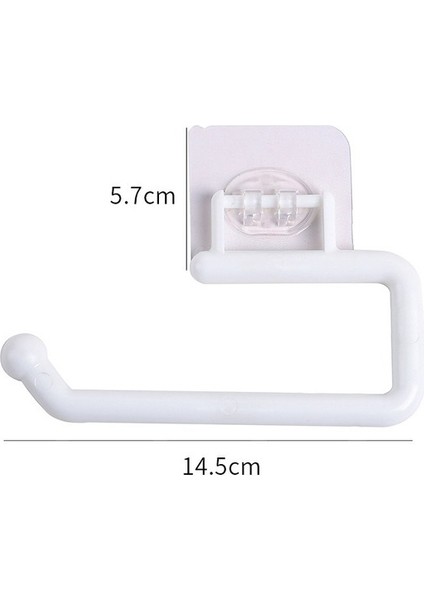C-Beyaz Kendinden Yapışkanlı Paslanmaz Çelik Tuvalet Rulo Kağıt Tutucu Organizatörler Bar Havlu Halka Ray Rafı Sondaj Olmayan Tuvalet Aksesuarları (Yurt Dışından)