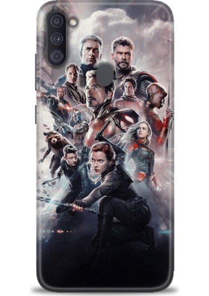 Samsung Galaxy A11 Hd Baskılı Kılıf + Seramik Tam Kaplayan Ekran Koruyucu 99