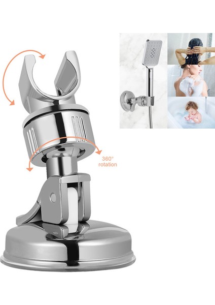 Sarı Tip B Duş Başlığı Tutucu Ayarlanabilir Kendinden Yapışkanlı Duş Başlığı Braketi Duvara Montaj 2 Kanca Standı Spa Banyo Evrensel Abs 1 Adet (Yurt Dışından) modelleri