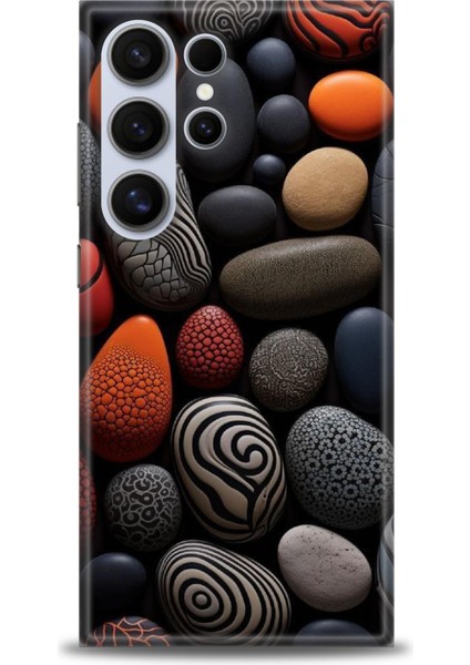Samsung Galaxy S24 Ultra Hd Baskılı Kılıf + Seramik Tam Kaplayan Ekran Koruyucu 344