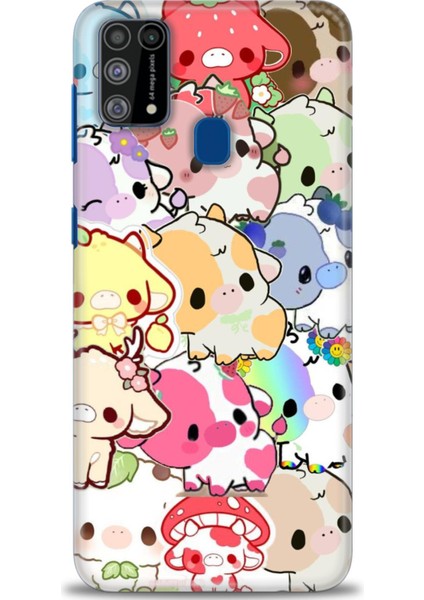 Samsung Galaxy M31 Hd Baskılı Kılıf + Seramik Tam Kaplayan Ekran Koruyucu 491