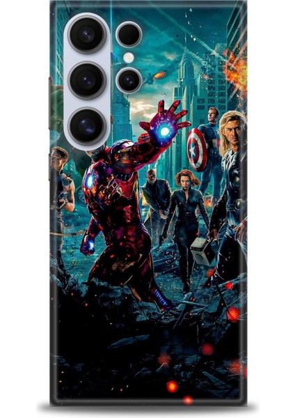 Samsung Galaxy S24 Ultra Hd Baskılı Kılıf + Seramik Tam Kaplayan Ekran Koruyucu 100