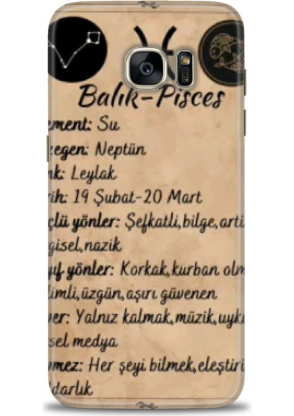 Samsung Galaxy S7 Edge Hd Baskılı Kılıf + Seramik Tam Kaplayan Ekran Koruyucu 473