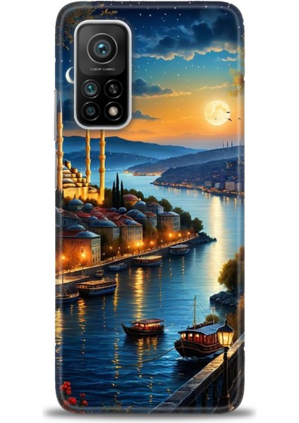 Xiaomi Mi 10T Pro Kılıf Hd Baskılı Kılıf + Seramik Tam Kaplayan Ekran Koruyucu 222