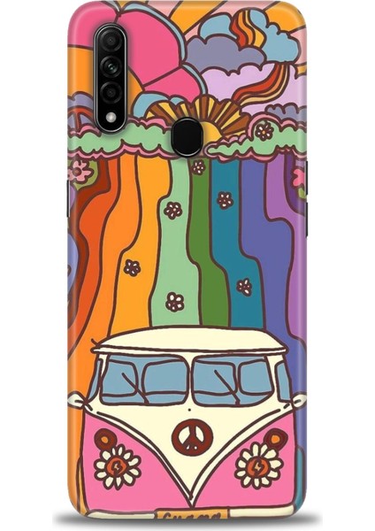 Oppo A31 Kılıf Hd Baskılı Kılıf + Seramik Tam Kaplayan Ekran Koruyucu 445