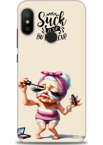 Xiaomi Mi A2 Lite Kılıf Hd Baskılı Kılıf + Seramik Tam Kaplayan Ekran Koruyucu 50