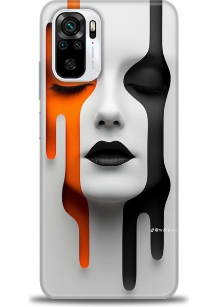 Xiaomi Redmi Note 10S Hd Baskılı Kılıf + Seramik Tam Kaplayan Ekran Koruyucu 143