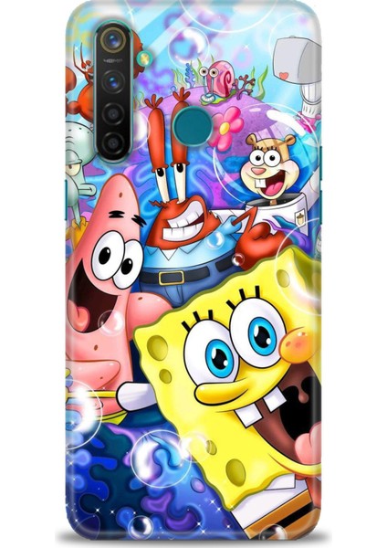 Realme 5 Pro Kılıf Hd Baskılı Kılıf + Seramik Tam Kaplayan Ekran Koruyucu 455
