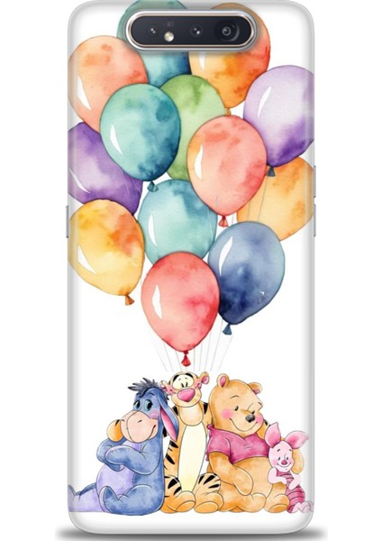 Samsung Galaxy A80 Hd Baskılı Kılıf + Seramik Tam Kaplayan Ekran Koruyucu 60