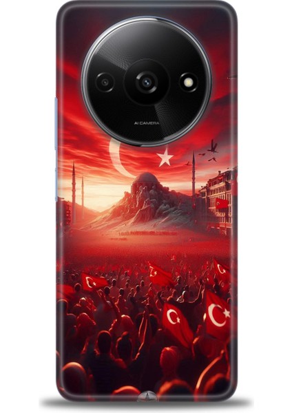 Xiaomi Redmi A3 4g 2024 Hd Baskılı Kılıf + Seramik Tam Kaplayan Ekran Koruyucu 39