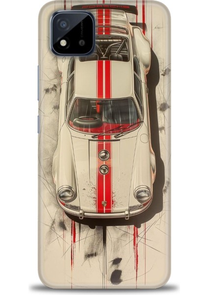 Realme C11 2021 Kılıf Hd Baskılı Kılıf + Seramik Tam Kaplayan Ekran Koruyucu 485