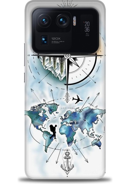 Xiaomi Mi 11 Ultra Kılıf Hd Baskılı Kılıf + Seramik Tam Kaplayan Ekran Koruyucu 82