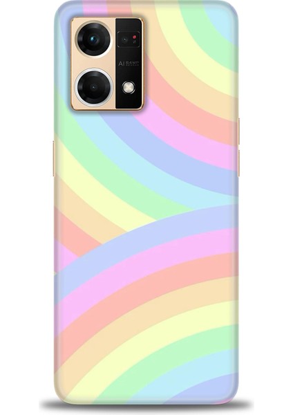 Oppo Reno 7 Kılıf Hd Baskılı Kılıf + Seramik Tam Kaplayan Ekran Koruyucu 425