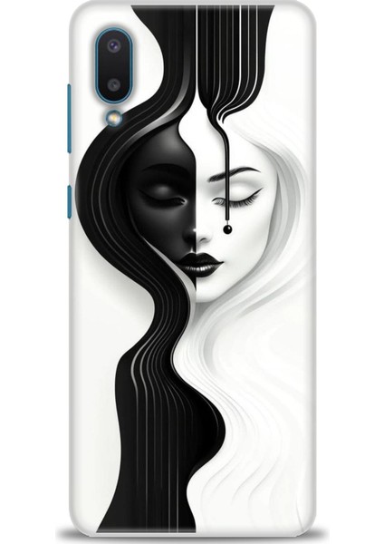 Samsung Galaxy A02 Hd Baskılı Kılıf + Seramik Tam Kaplayan Ekran Koruyucu 144