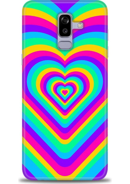 Samsung Galaxy J8 Hd Baskılı Kılıf + Seramik Tam Kaplayan Ekran Koruyucu 192